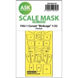 F4U-1 Corsair Birdcage one-sided express fit mask for Tamiya - Art ...