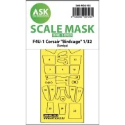 F4U-1 Corsair Birdcage one-sided express fit mask for Tamiya - Art ...