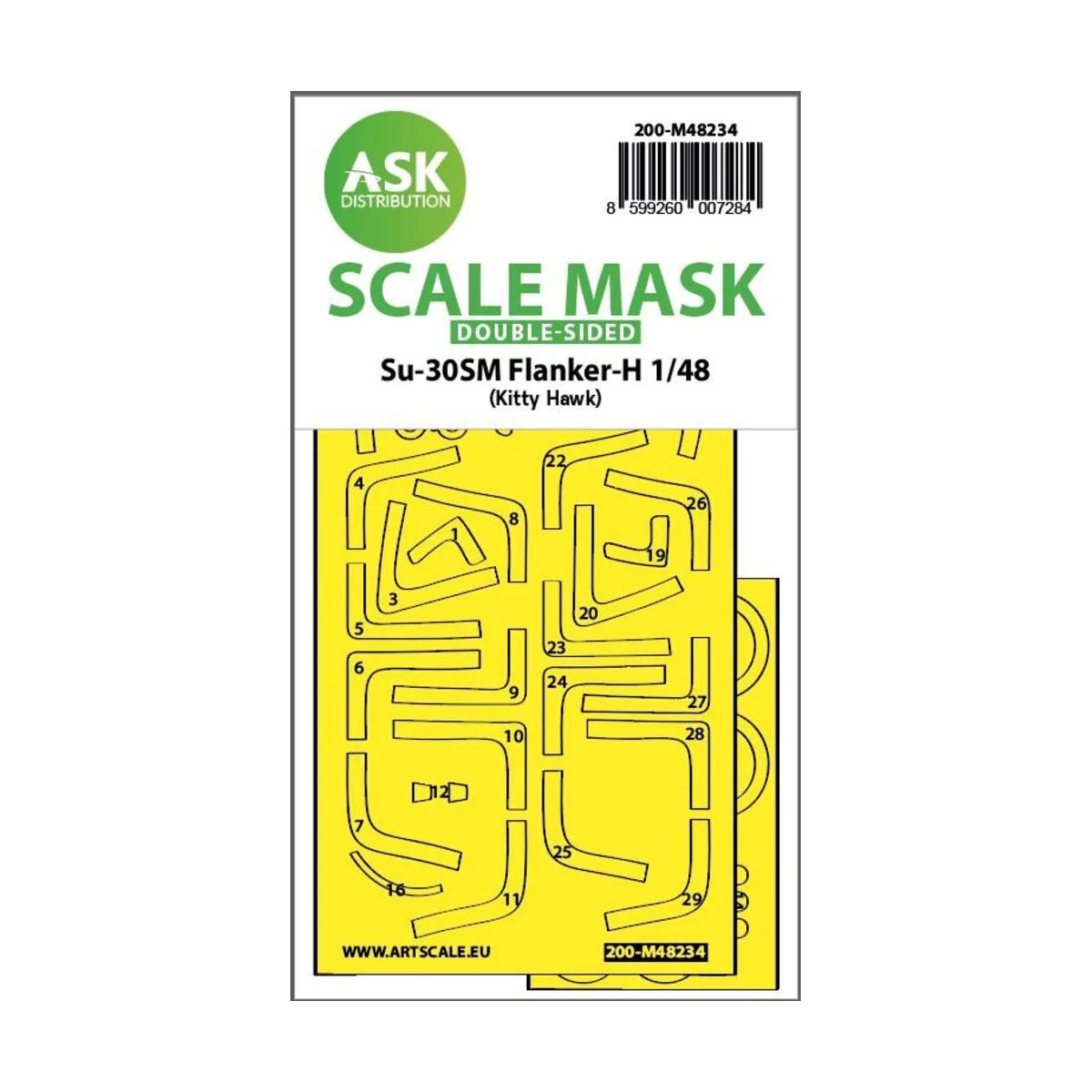 Su-30SM Flanker-H double-sided express fit mask for Kitty Hawk - Ar...