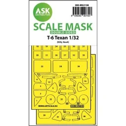 T-6 Texan double-sided express fit mask for Kitty Hawk, 1/32 - Art ...