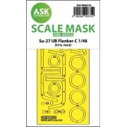 Su-27UB Flanker-C one-sided express fit mask for Kitty Hawk, 1/48 -...