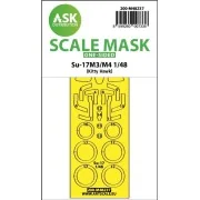 Su-17M3/M4 one-sided express fit mask for Kitty Hawk, 1/48 - Art Sc...