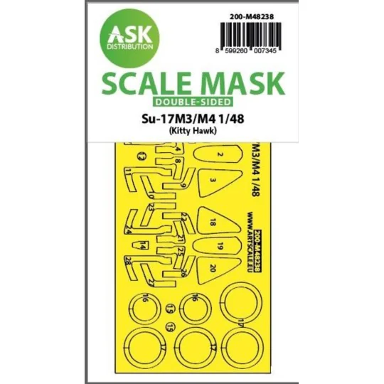 Su-17M3/M4 double-sided express fit mask for Kitty Hawk - Art Scale...