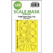 F-86K Sabre Dog one-sided express fit mask for Kitty Hawk, 1/32 - A...