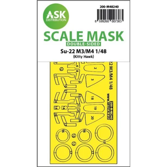Su-22M3/M4 double-sided express fit mask for Kitty Hawk - Art Scale...