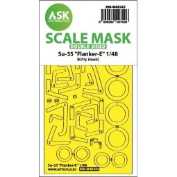 Su-35 Flanker-E double-sided express fit mask for Kitty Hawk, 1/48 ...