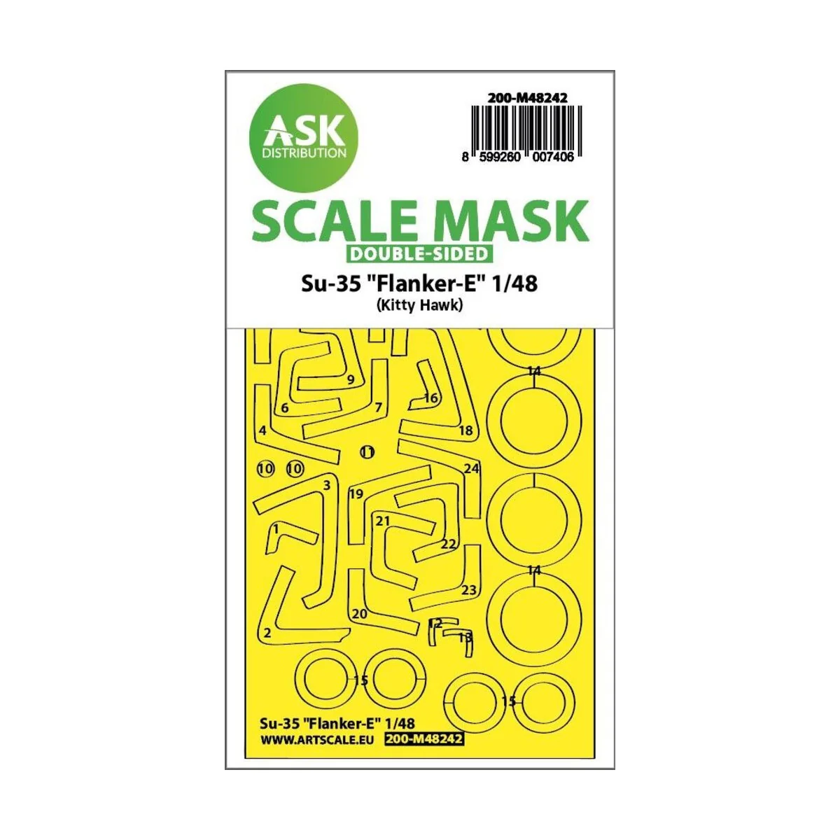 Su-35 Flanker-E double-sided express fit mask for Kitty Hawk - Art ...