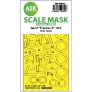Su-35 Flanker-E double-sided express fit mask for Kitty Hawk, 1/48 ...