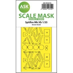 Spitfire Mk.Vb double-sided express fit painting mask for Border Mo...