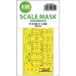 P-51B/C Mustang double-sided express fit mask for Eduard - Art Scal...