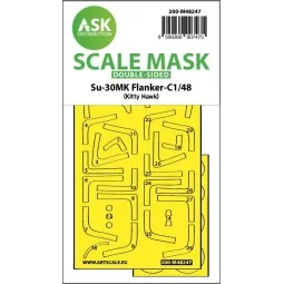 Su-30MK Flanker-C double-sided express fit mask for Kitty Hawk, 1/4...