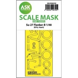 Su-27 Flanker-B one-sided express fit mask for Kitty Hawk - Art Sca...