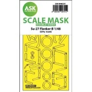 Su-27 Flanker-B double-sided express fit mask for Kitty Hawk, 1/48 ...