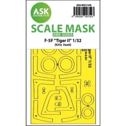 F-5F Tiger II one-sided express fit mask for Kitty Hawk - Art Scale...