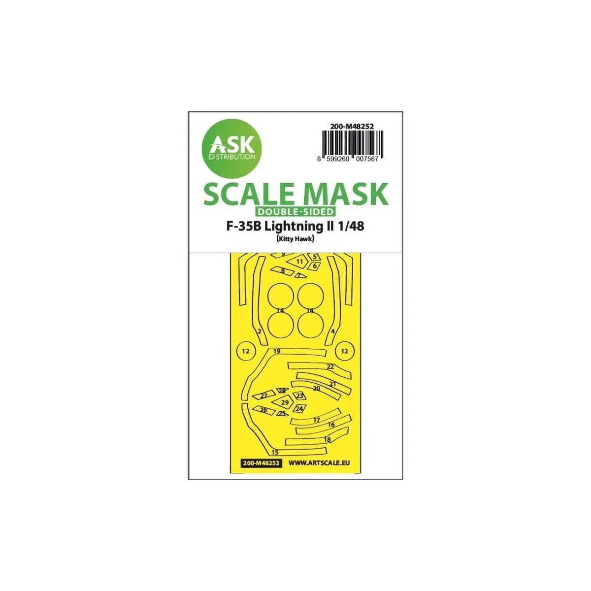 F-35B Lightning II double-sided express fit mask for Kitty Hawk - A...