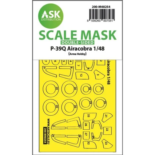 P-39Q Airacobra double-sided express fit mask for Arma Hobby - Art ...