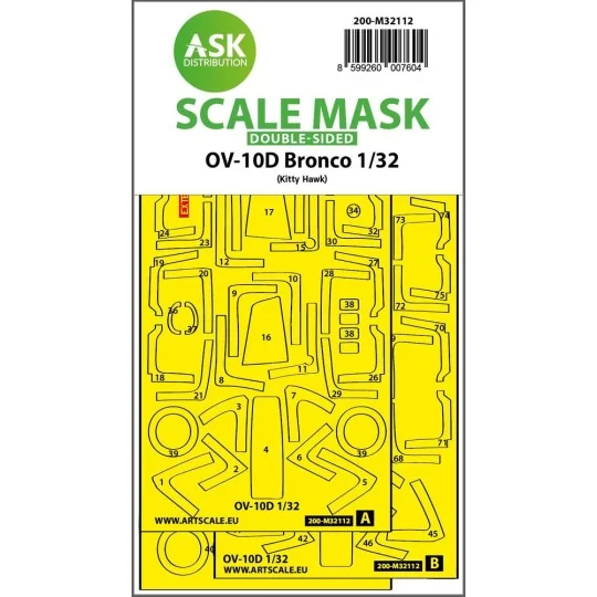 OV-10D Bronco double-sided express fit mask for Kitty Hawk - Art Sc...