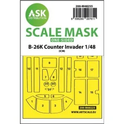 B-26K Counter Invader one-sided express fit mask for ICM, 1/48 - Ar...