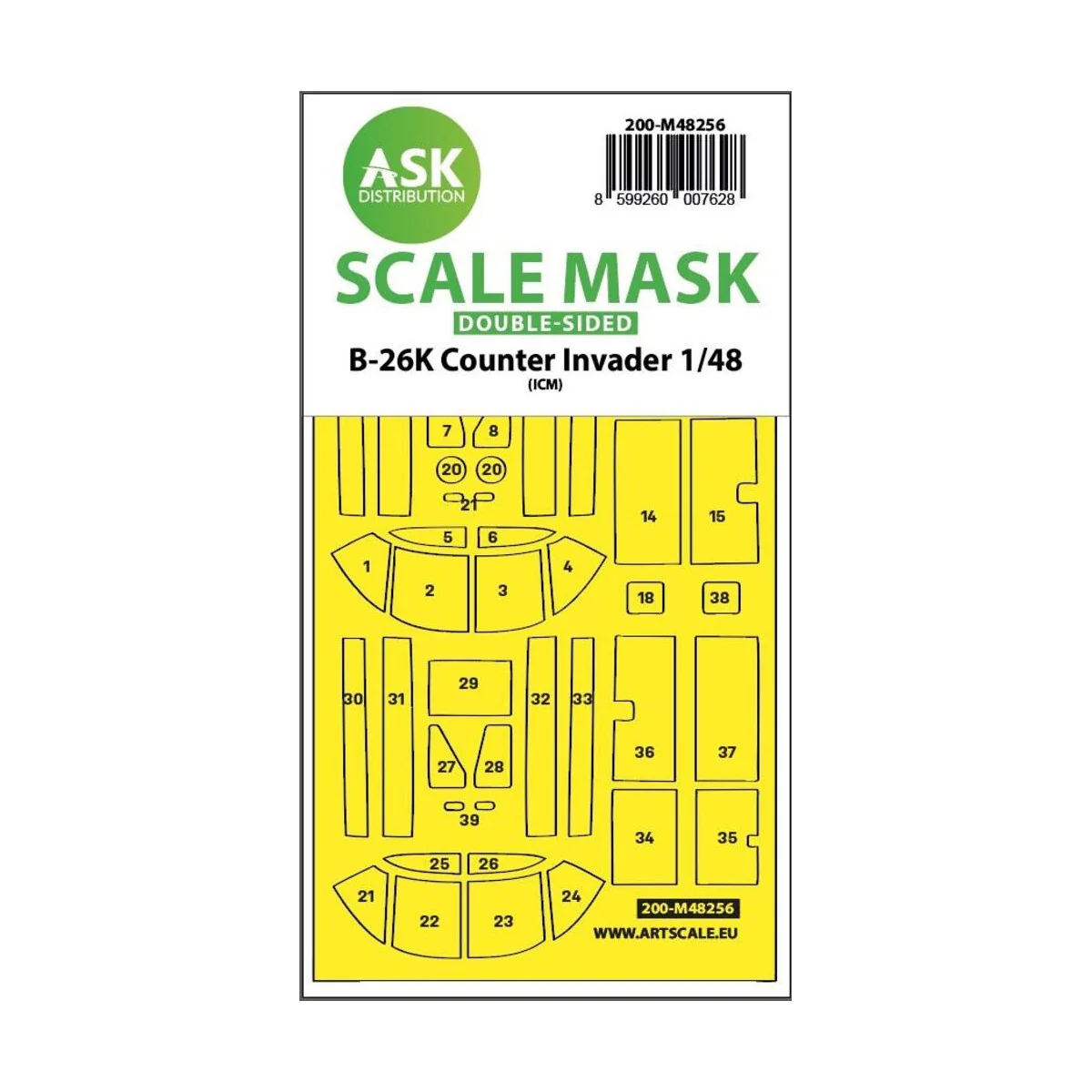 B-26K Counter Invader double-sided express fit mask for ICM - Art S...