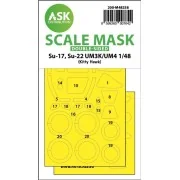 Su-17, Su-22 UM3K/UM4 double-sided express fit mask for Kitty Hawk,...