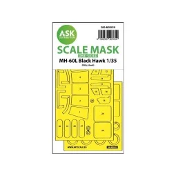 MH-60L Black Hawk one-sided express fit painting mask for Kitty Haw...