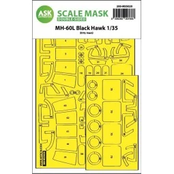 MH-60L Black Hawk double-sided express fit painting mask for Kitty ...