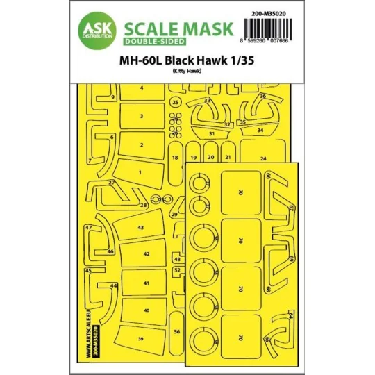 MH-60L Black Hawk double-sided express fit painting mask for Kitty ...