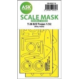 28-B/D Trojan double-sided express fit mask for Kitty Hawk, 1/32 - ...