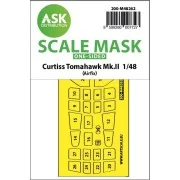 Curtiss Tomahawk Mk.II one-sided express fit mask for Airfix, 1/48 ...