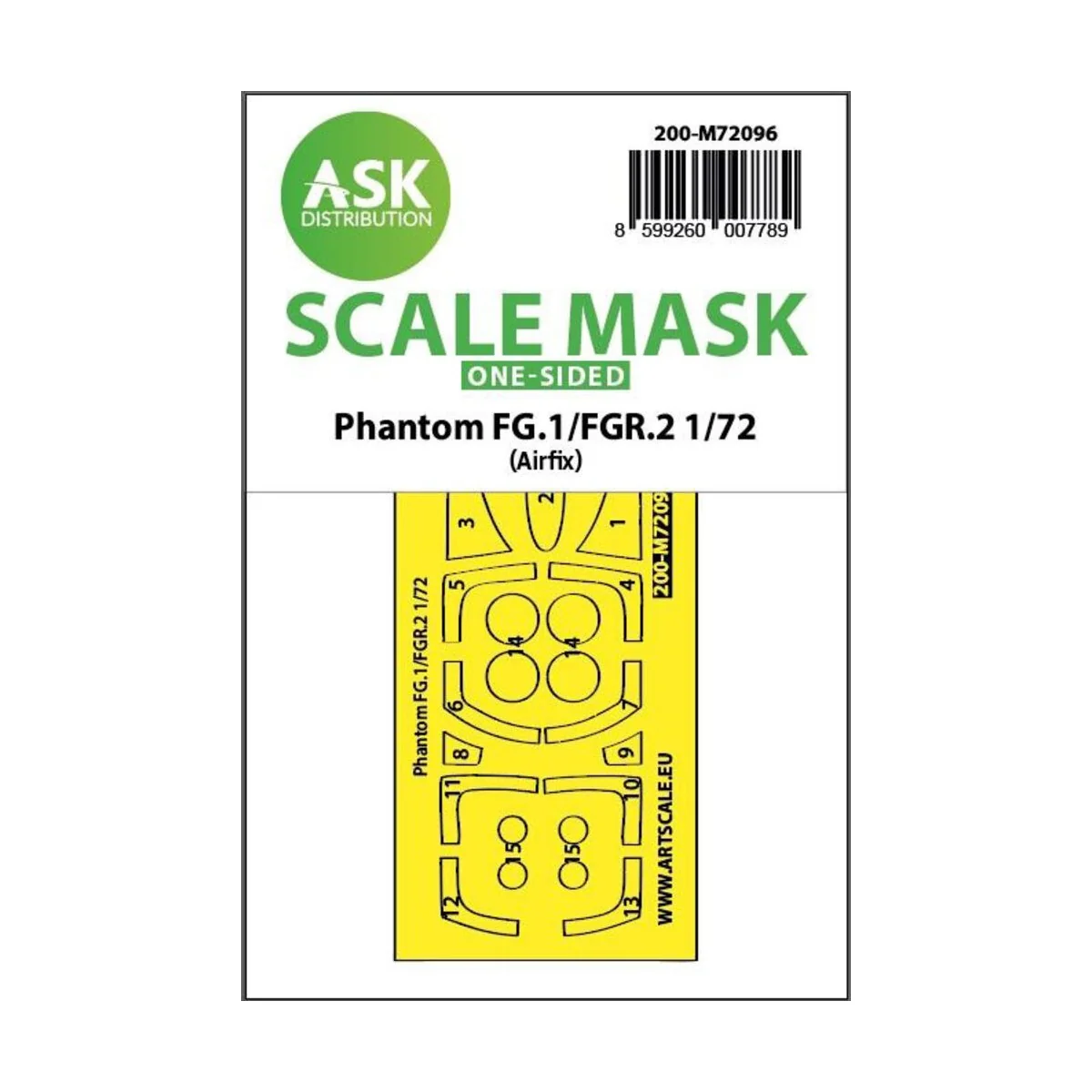 Phantom FG.1/FGR.2 one-sided fit express mask for Airfix - Art Scal...