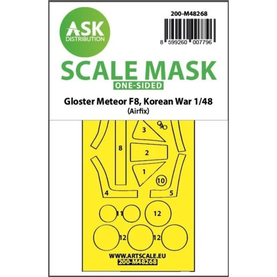 Gloster Meteor F.8, Korean war, one-sided express fit mask for Airf...