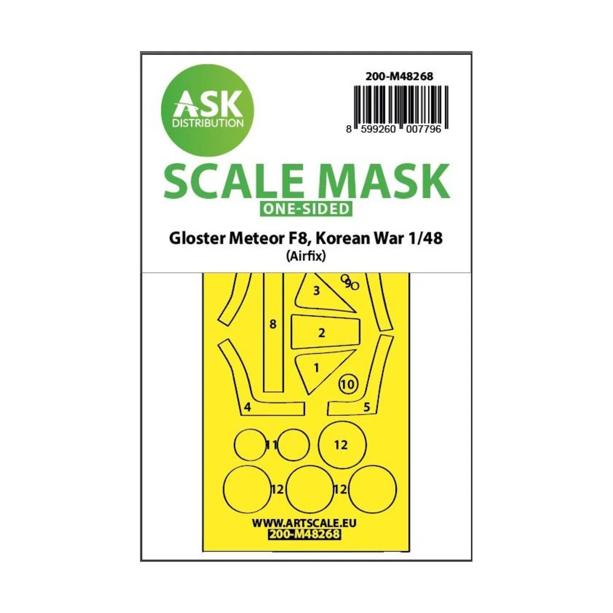 Gloster Meteor F.8, Korean war, one-sided express fit mask for Airf...