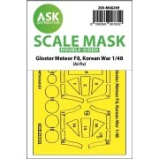 Gloster Meteor F.8, Korean war, double-sided express fit mask for A... Gloster Meteor F.8, Korean war, double-sided express fit mask for A...