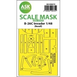 B-26C Invader one-sided express fit mask for Revell - Art Scale Kit...