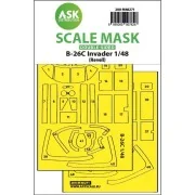 B-26C Invader double-sided express fit mask for Revell - Art Scale ...