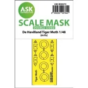 De Havilland Tiger Moth double-sided express fit mask for Airfix - ...