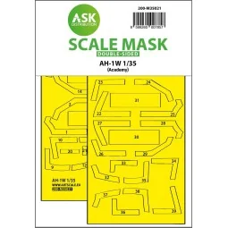 AH-1W double-sided express fit painting mask for Academy - Art Scal...