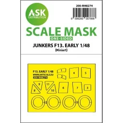 Junkers F 13 early production one-sided express fit mask for Miniar...
