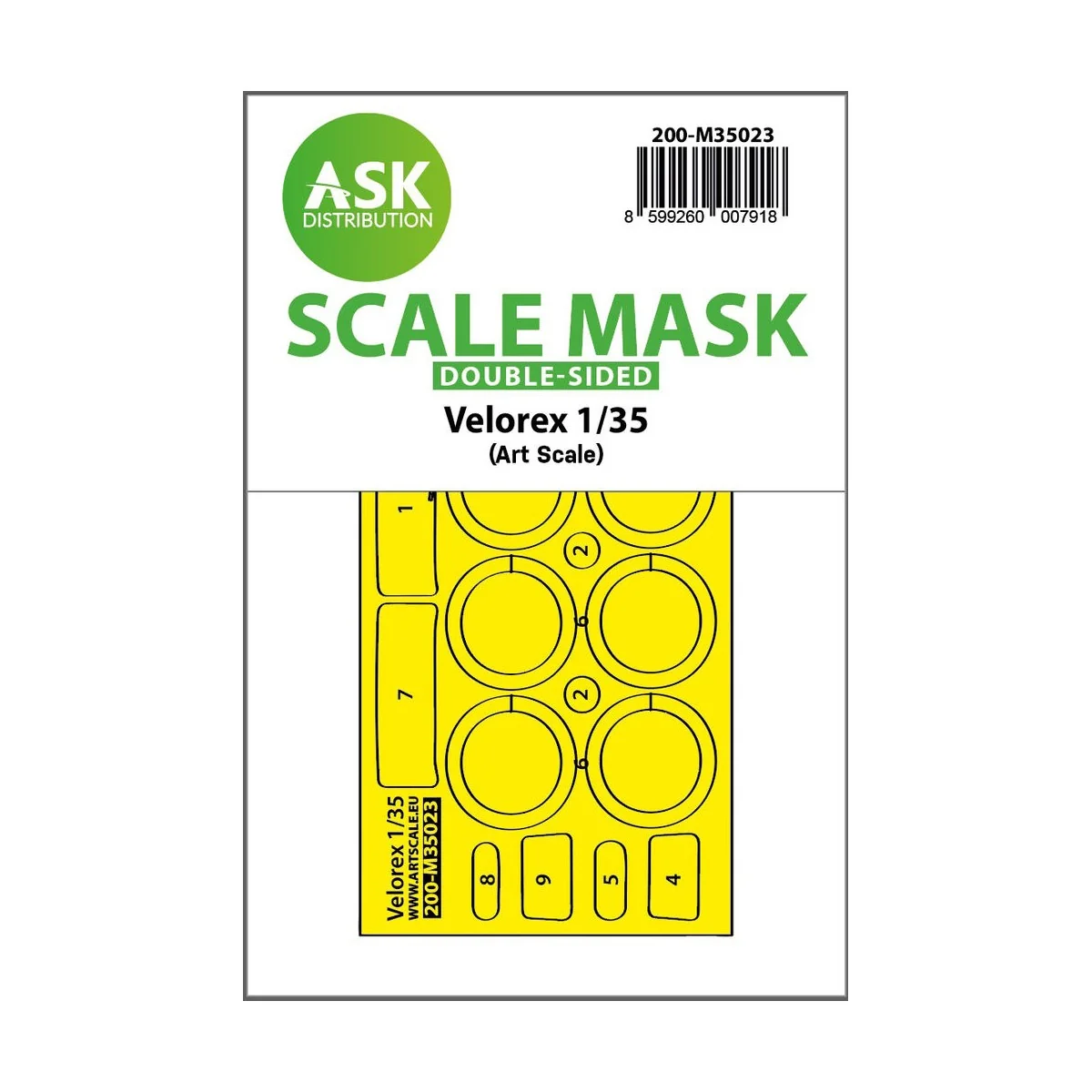 Velorex double-sided express fit mask for Art Scale - Art Scale Kit...