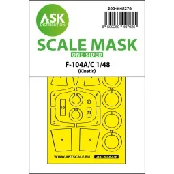 F-104A/C one-sided express fit mask for Kinetic, 1/48 - Art Scale K...
