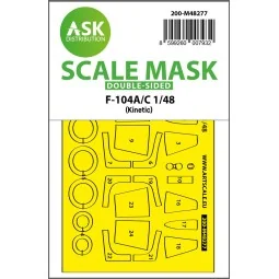 F-104A/C double-sided express fit mask for Kinetic, 1/48 - Art Scal...