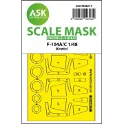 F-104A/C double-sided express fit mask for Kinetic - Art Scale Kit ...