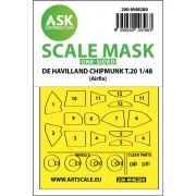 De Havilland Chipmunk T.20 one-sided express fit mask for Airfix - ...