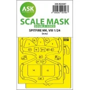 Spitfire Mk.VIII double-sided express fit masks for Airfix, 1/24 - ...