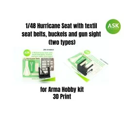 Hurricane Seat with textil seat belts, buckels and gun sight (two t...
