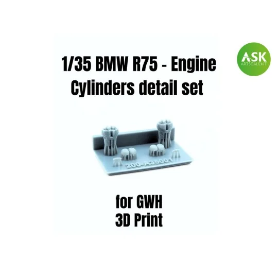 BMW R75 - Engine Cylinders detail set for Great Wall Hobby, 1/35 - ... BMW R75 - Engine Cylinders detail set for Great Wall Hobby, 1/35 - ...