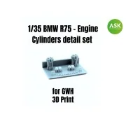 BMW R75 - Engine Cylinders detail set for Great Wall Hobby, 1/35 - ... BMW R75 - Engine Cylinders detail set for Great Wall Hobby, 1/35 - ...