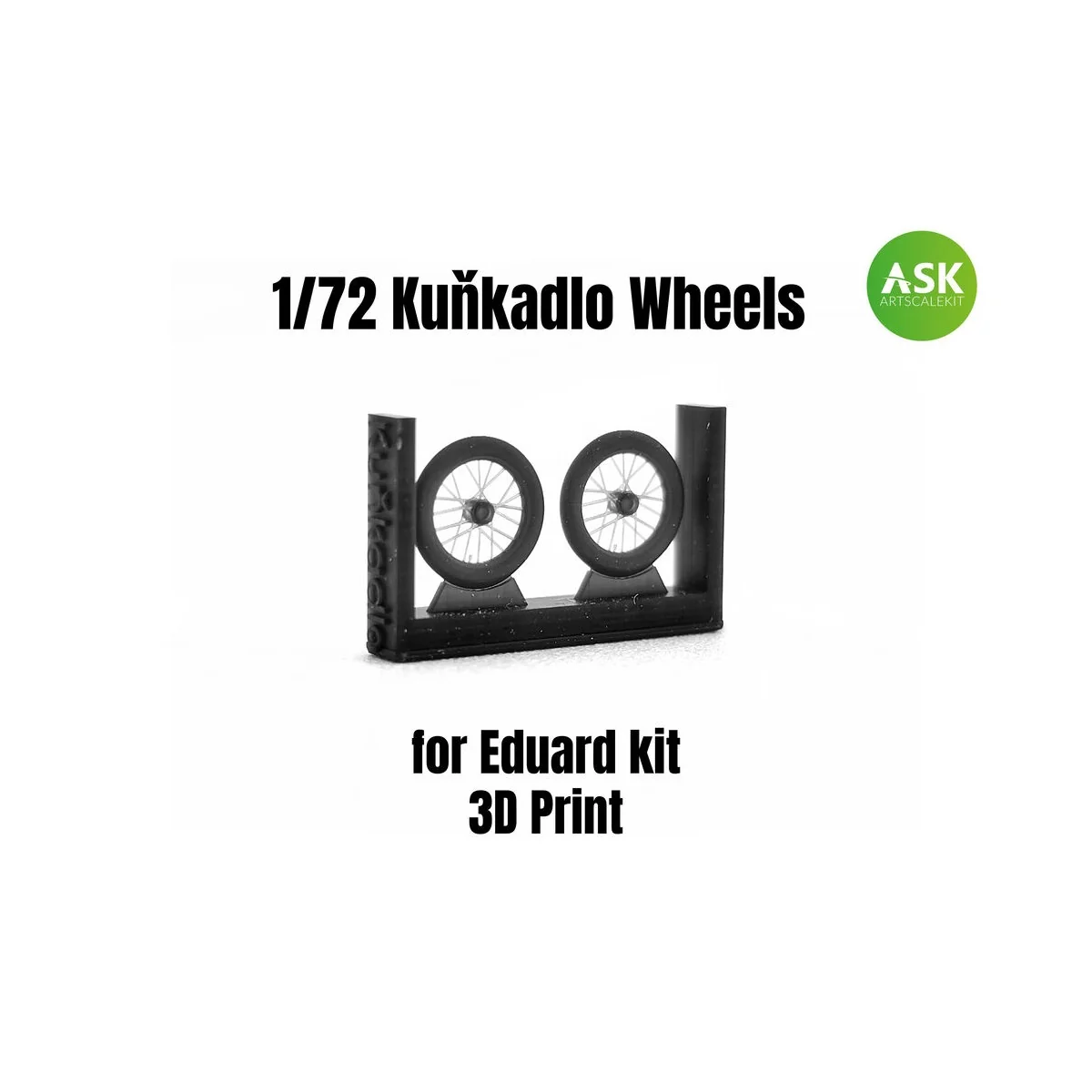 Wheels for Eduard kit - 3D print, 1/72 - Art Scale Kit 200-A72002