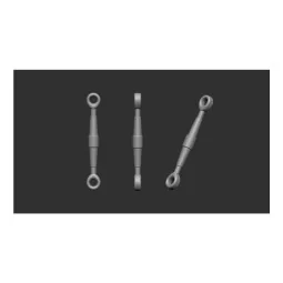 Turnbuckles 50 pcs: 5, 5mm / 0, 9mm, 1/48 - Art Scale Kit 200-A48006