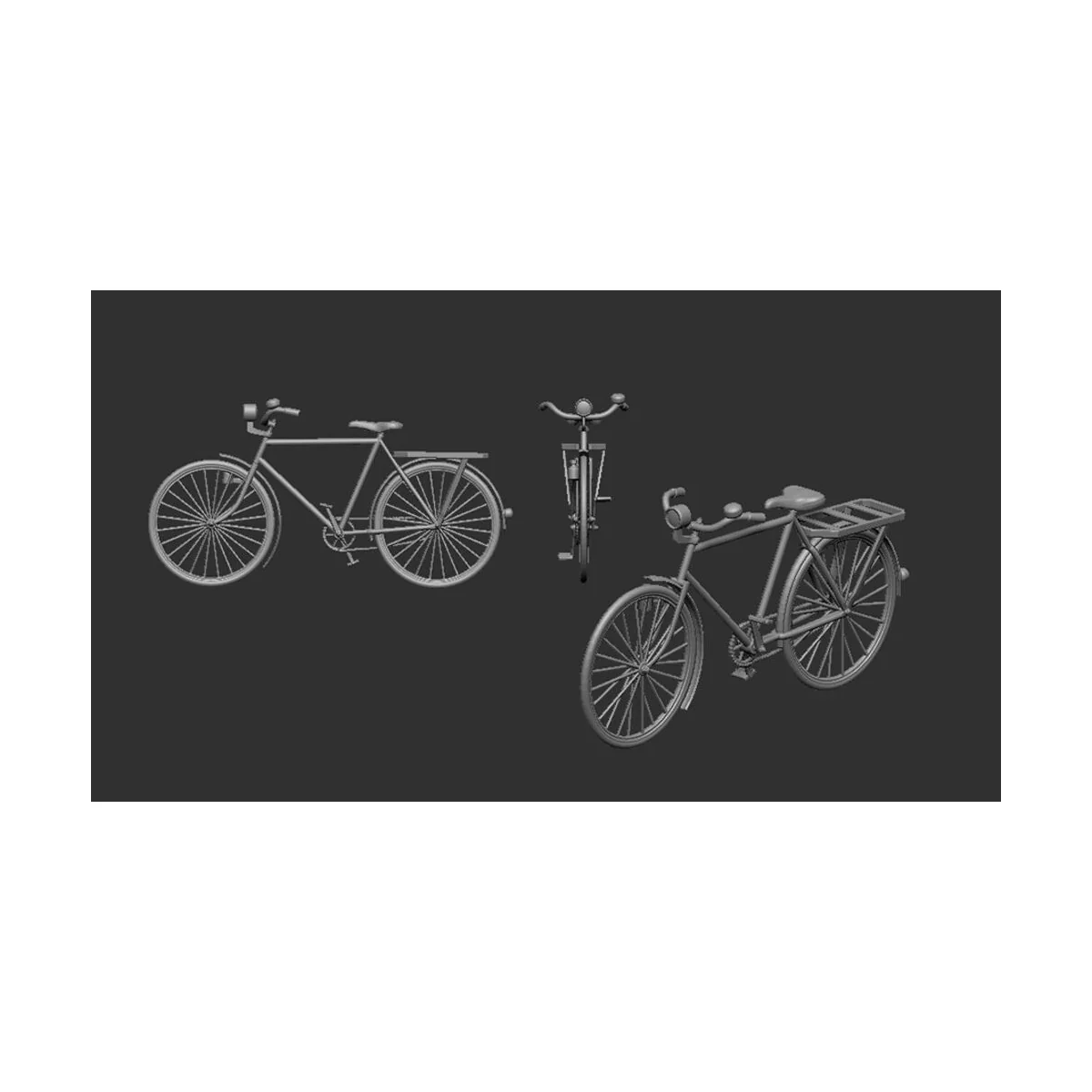 Bicycle classic - 3D print - Art Scale Kit 200-A72007
